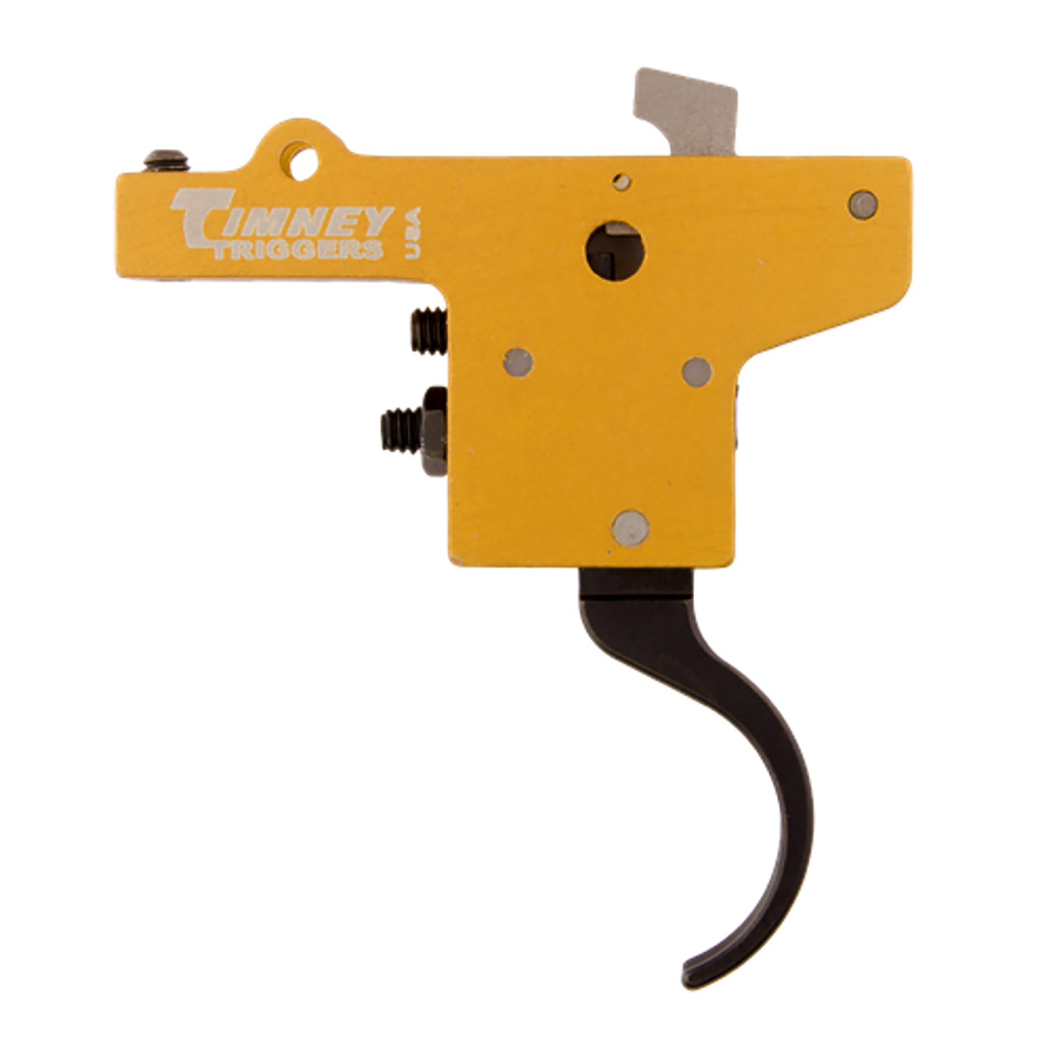 Timney Triggers 201 Featherweight Curved Trigger with 3 lbs Draw Weight & Yellow/Black Finish for Mauser 98FN 1 Timney Triggers 201 Featherweight Curved Trigger with 3 lbs Draw Weight & Yellow/Black Finish for Mauser 98FN
