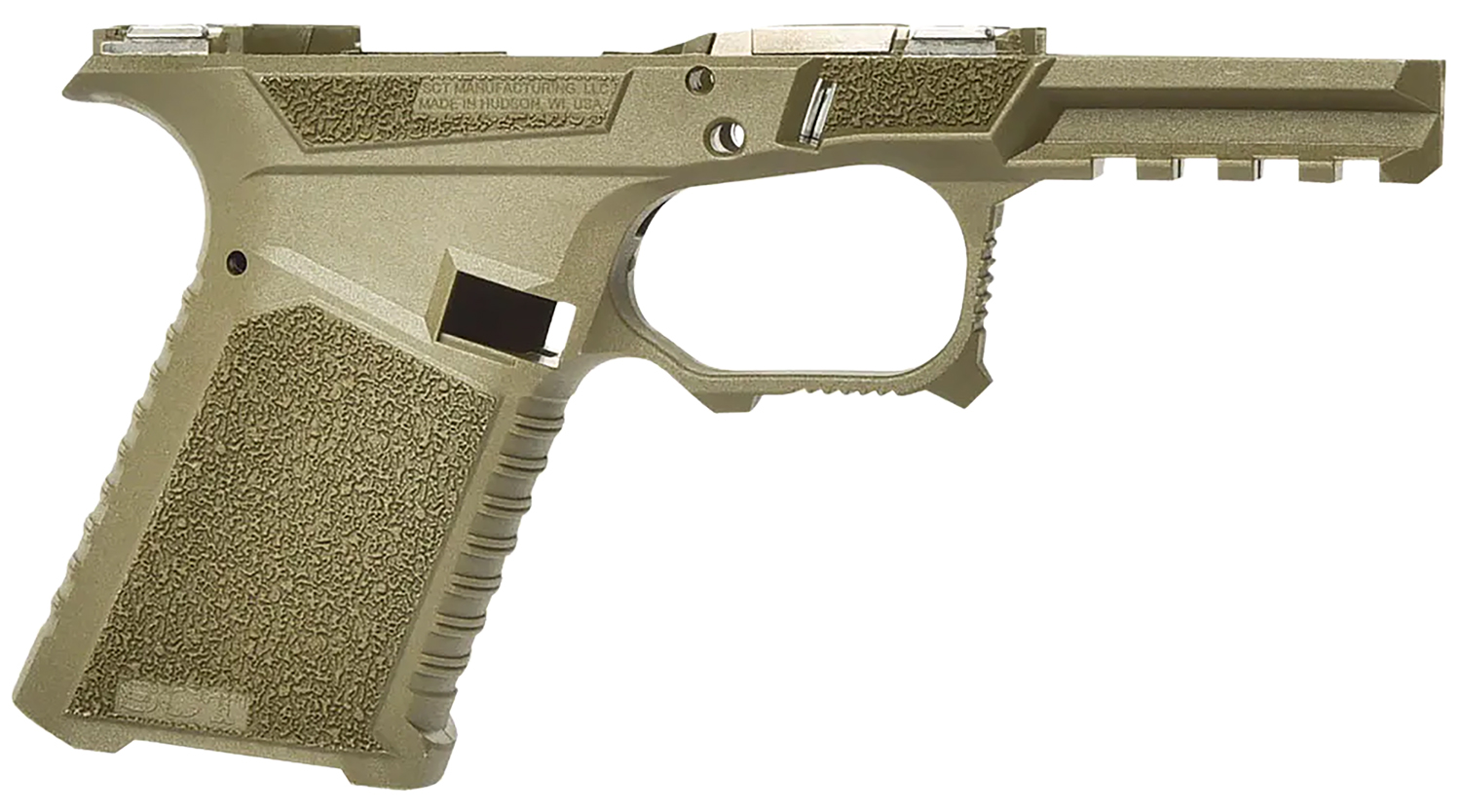 Sct Manufacturing 0225000100IB Compact Compatible w/ Gen3 19/23/32 OD Green Polymer Frame Aggressive Texture Grip Includes Locking Block 1 Sct Manufacturing 0225000100IB Compact Compatible w/ Gen3 19/23/32 OD Green Polymer Frame Aggressive Texture Grip Includes Locking Block