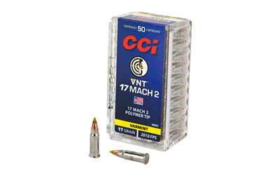 CCI 17 MACH 2 17GR VRMNT TIP 50/5000 1 CCI 17 MACH 2 17GR VRMNT TIP 50/5000