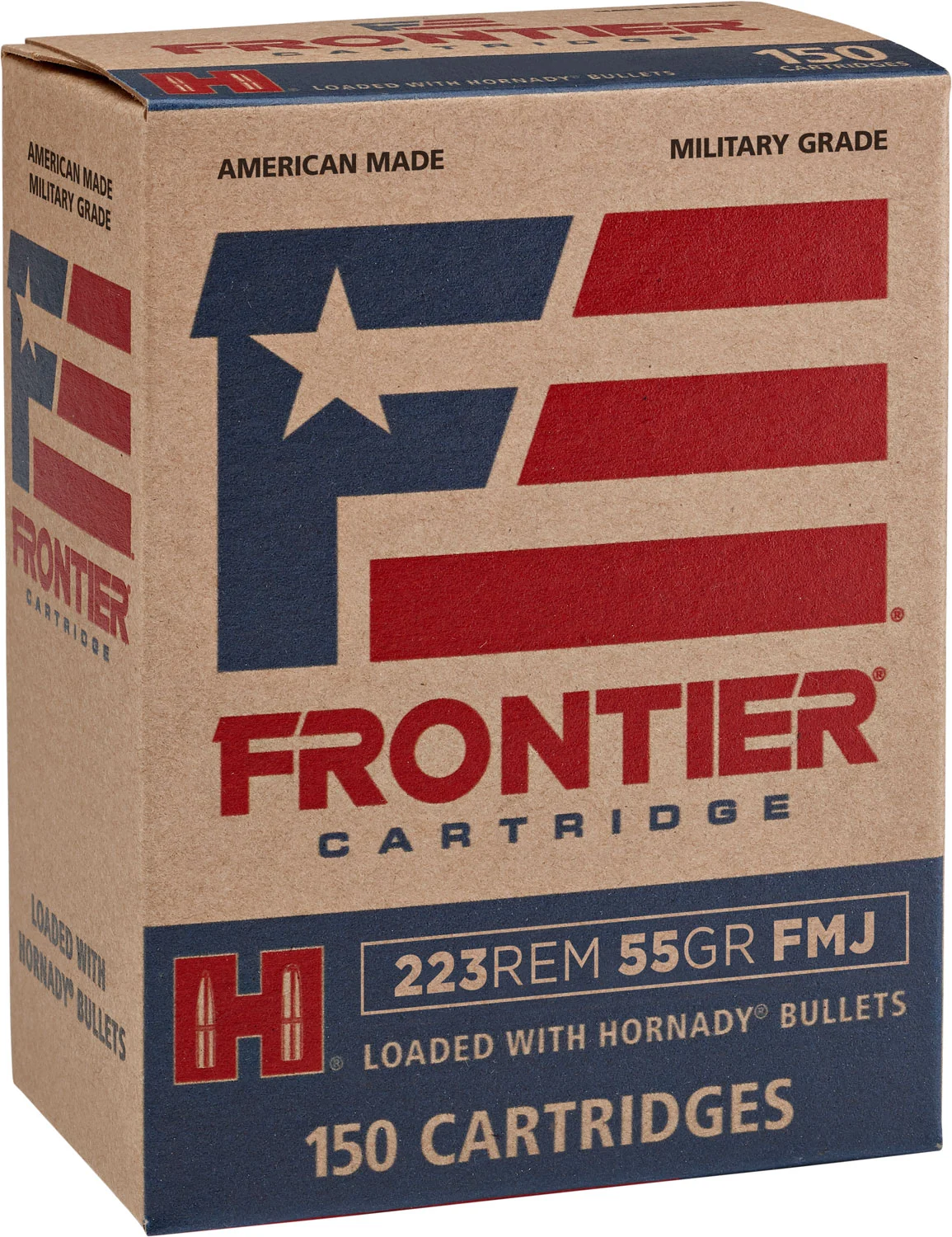 Frontier Cartridge FR1015 Military Grade Centerfire Rifle 223Rem 55gr Full Metal Jacket 150 Per Box/8 Case 1 Frontier Cartridge FR1015 Military Grade Centerfire Rifle 223Rem 55gr Full Metal Jacket 150 Per Box/8 Case