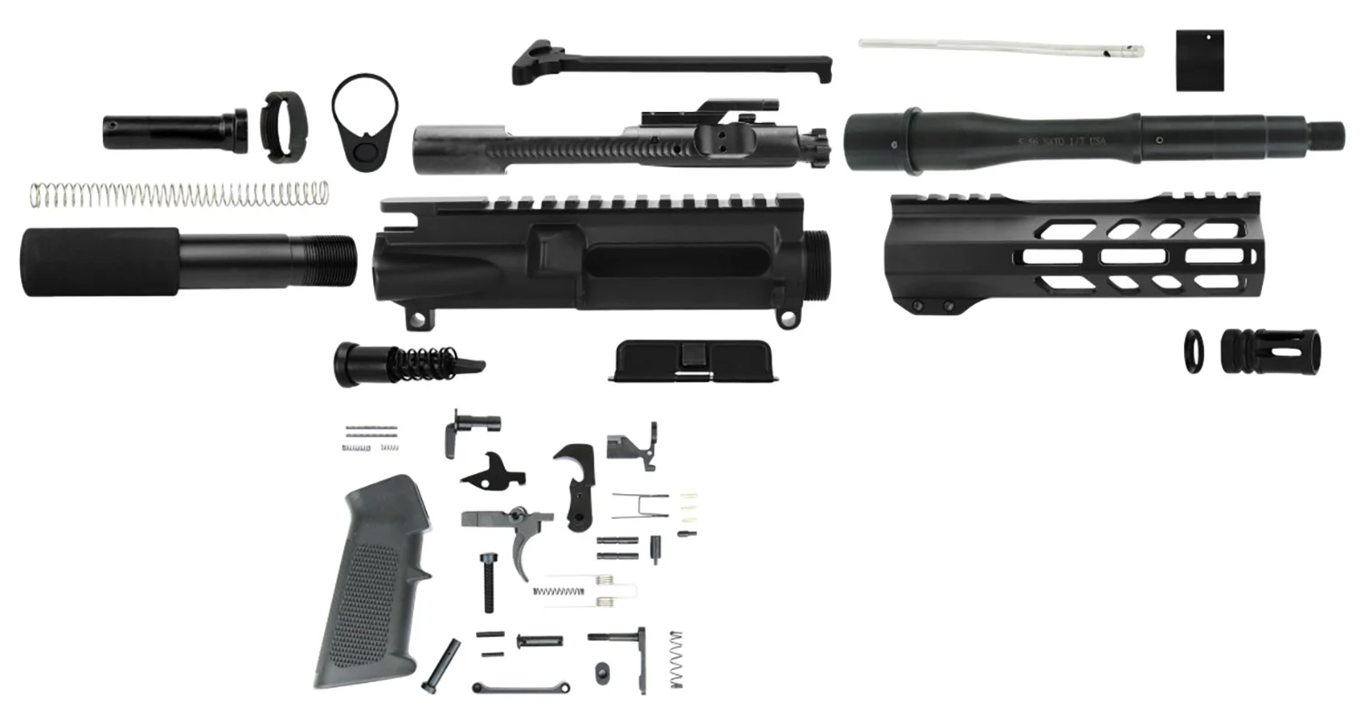 TacFire AR Build Kit 5.56x45mm NATO 7.50" Barrel Black for AR Platform 1 TacFire AR Build Kit 5.56x45mm NATO 7.50" Barrel Black for AR Platform