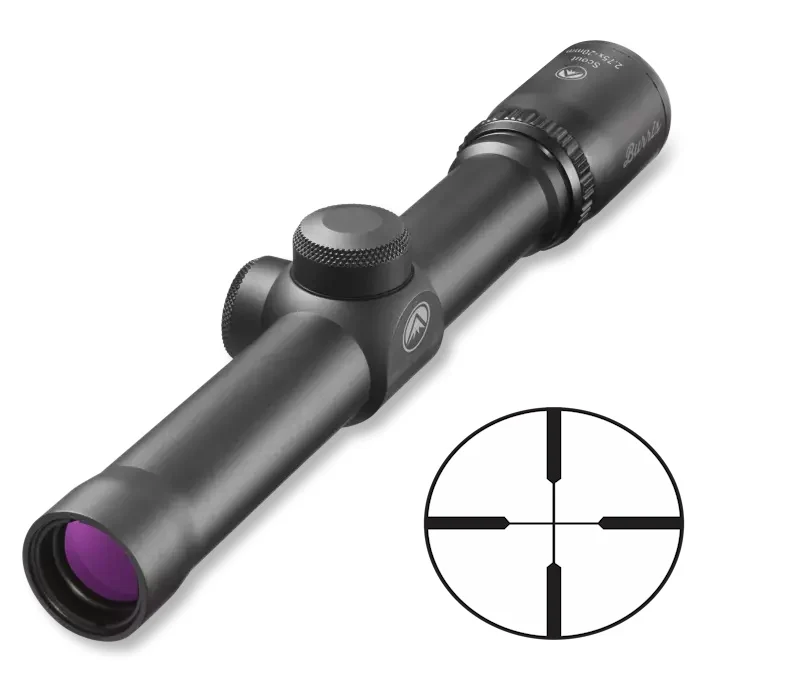 BURRIS OPTICS SCOUT 2.75X20MM HEAVY PLEX 1 BURRIS OPTICS SCOUT 2.75X20MM HEAVY PLEX