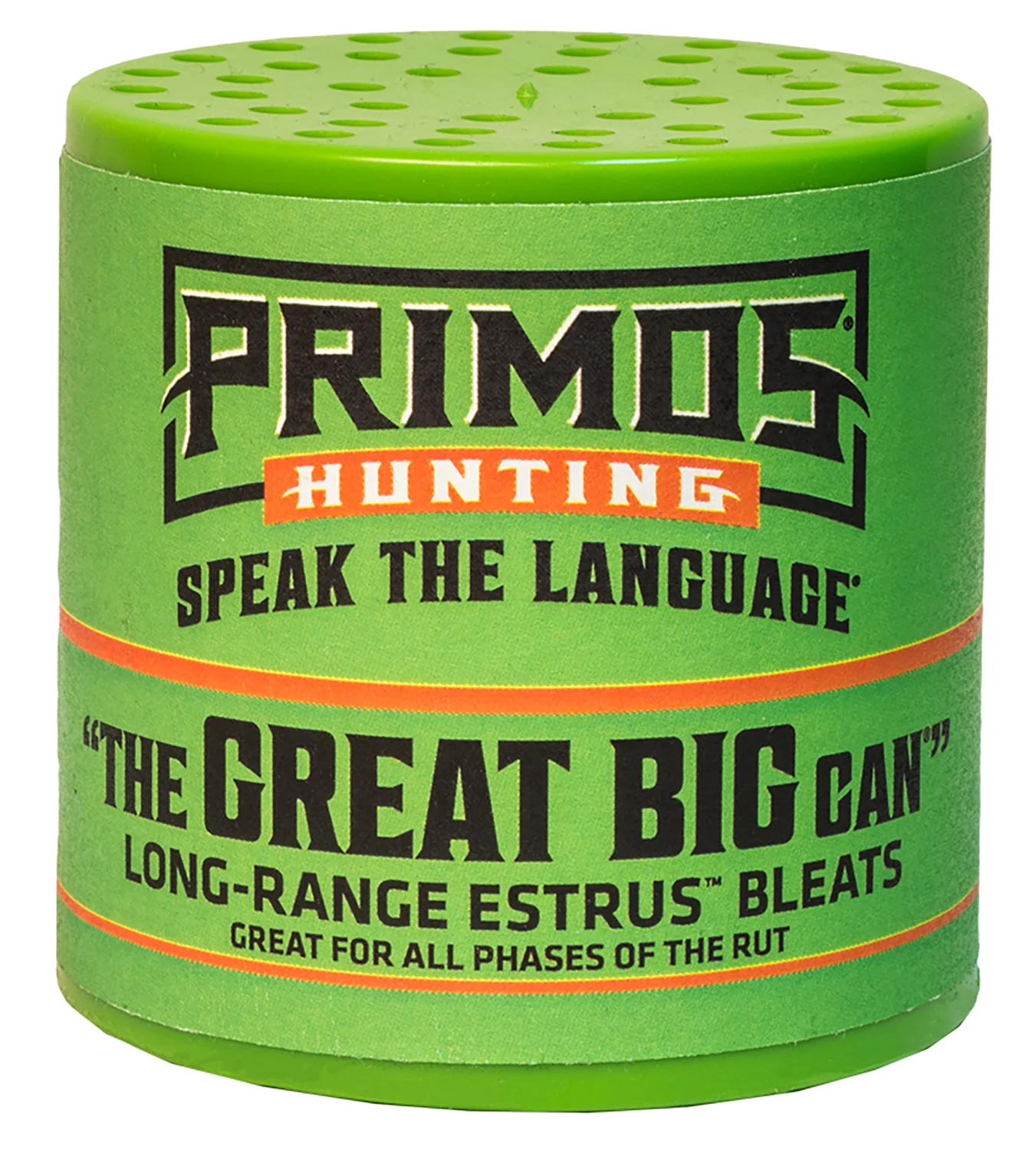 Primos 738 The Great Big Can Doe Bleat Attracts Deer Green Plastic 1 Primos 738 The Great Big Can Doe Bleat Attracts Deer Green Plastic