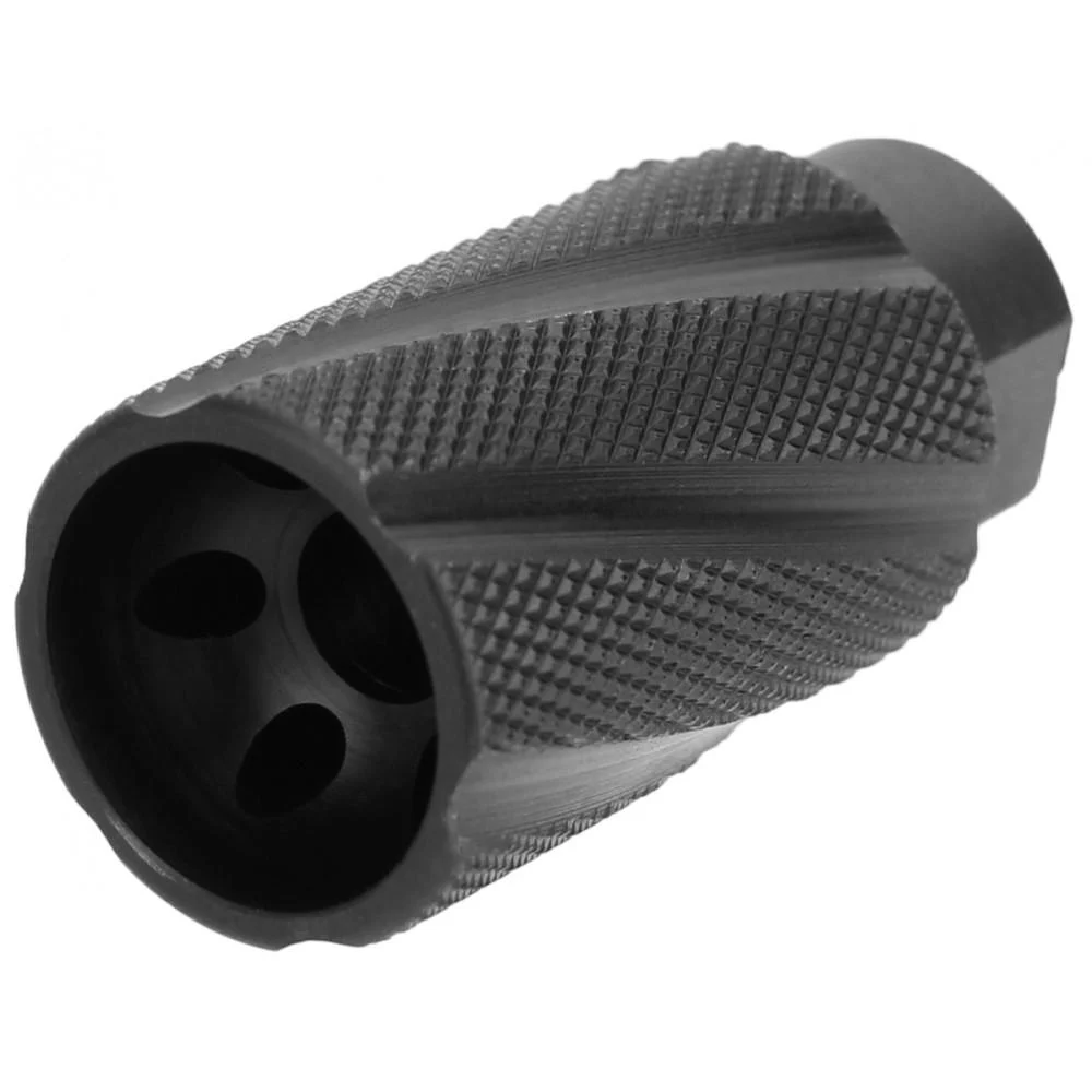 TacFire Knurled Linear Compensator Sound & Concussion Forwarder .223/5.56 1/2x28 Black 1 TacFire Knurled Linear Compensator Sound & Concussion Forwarder .223/5.56 1/2x28 Black